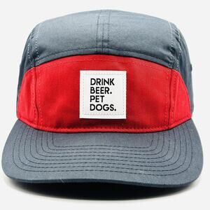 Drink Beer Pet Dogs 5 Panel Hat Cap Broken Compass Brewing Co Boulder Colorado